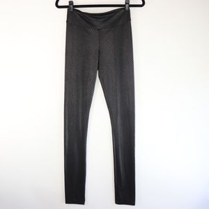 BCBGMaxazria Faux Snakeskin Leather Leggings S15